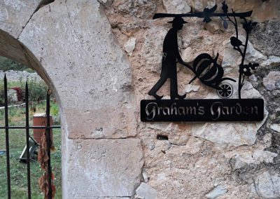 Entrée du jardin du domaine de l'Astic : Graham's garden